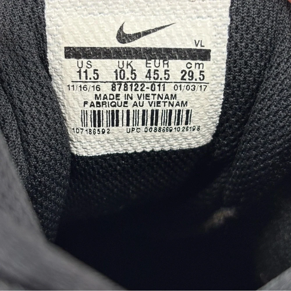 Men’s Nike Alpha FastFlex Sporting Football Cleats Black White 11.5 US NFL‎